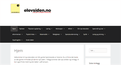 Desktop Screenshot of elevsiden.no